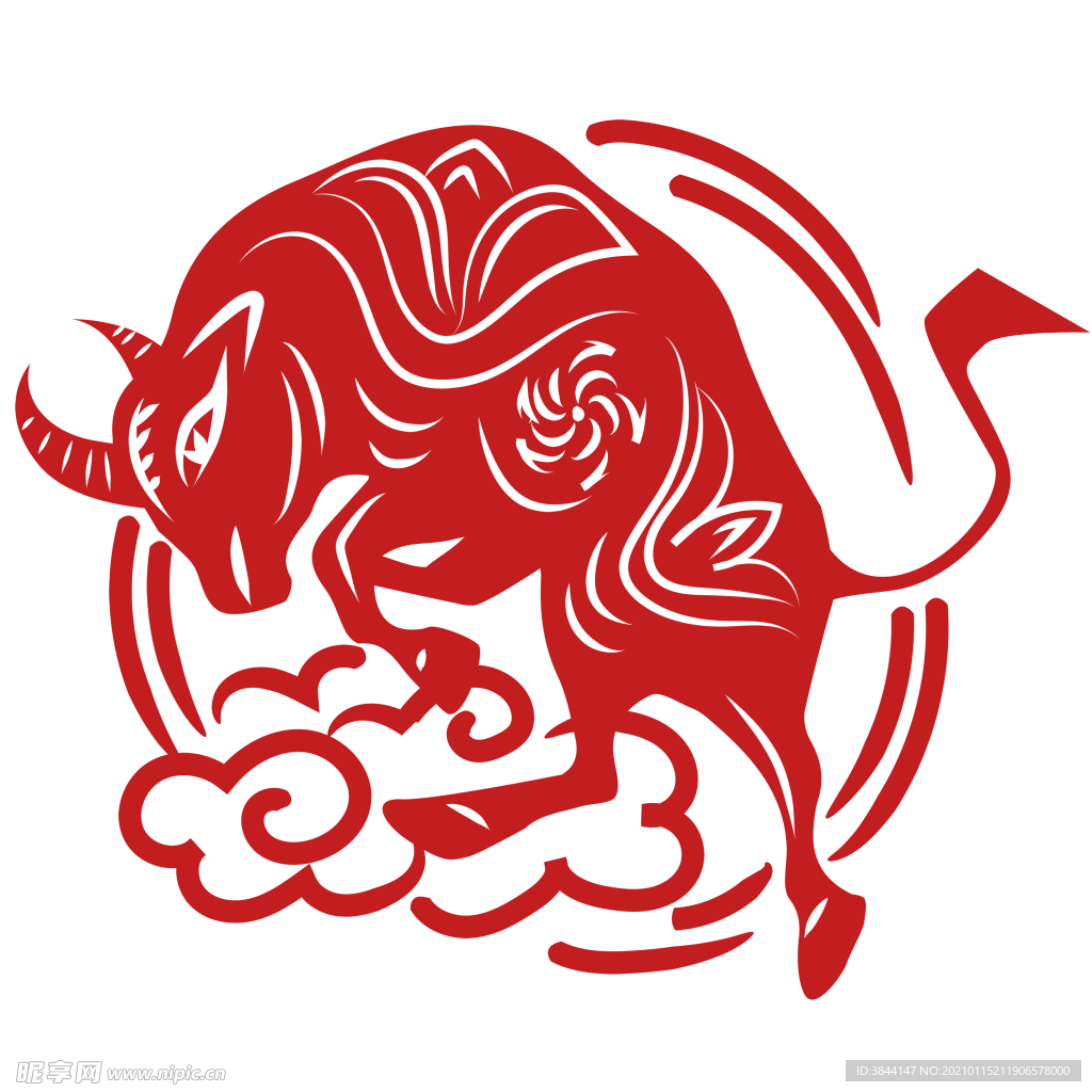 牛年剪纸 (20)