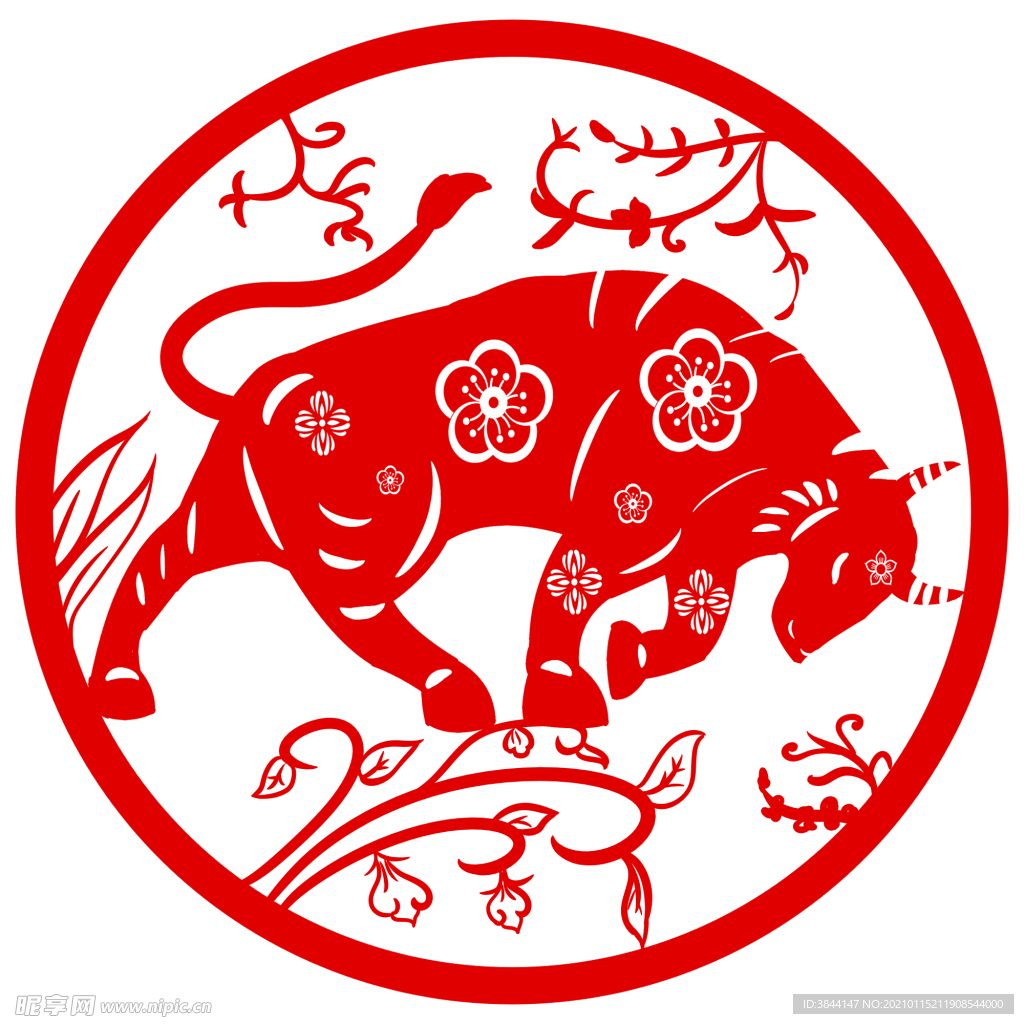 牛年剪纸 (25)