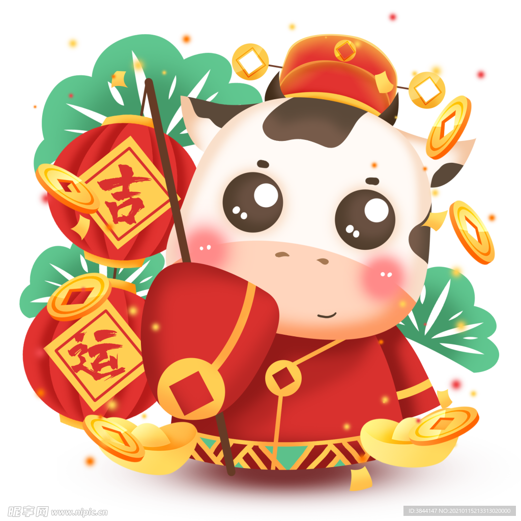 牛卡通形象 (10)