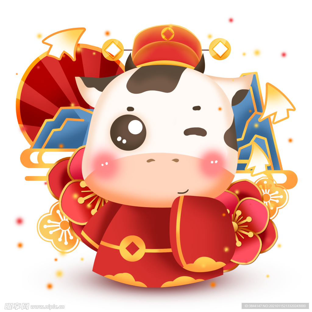 牛卡通形象 (26)