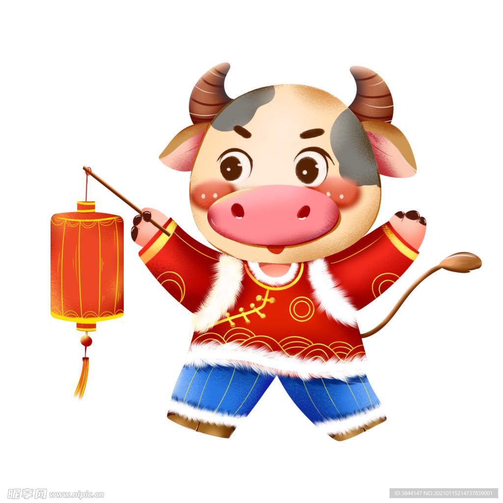牛卡通形象灯笼(111)