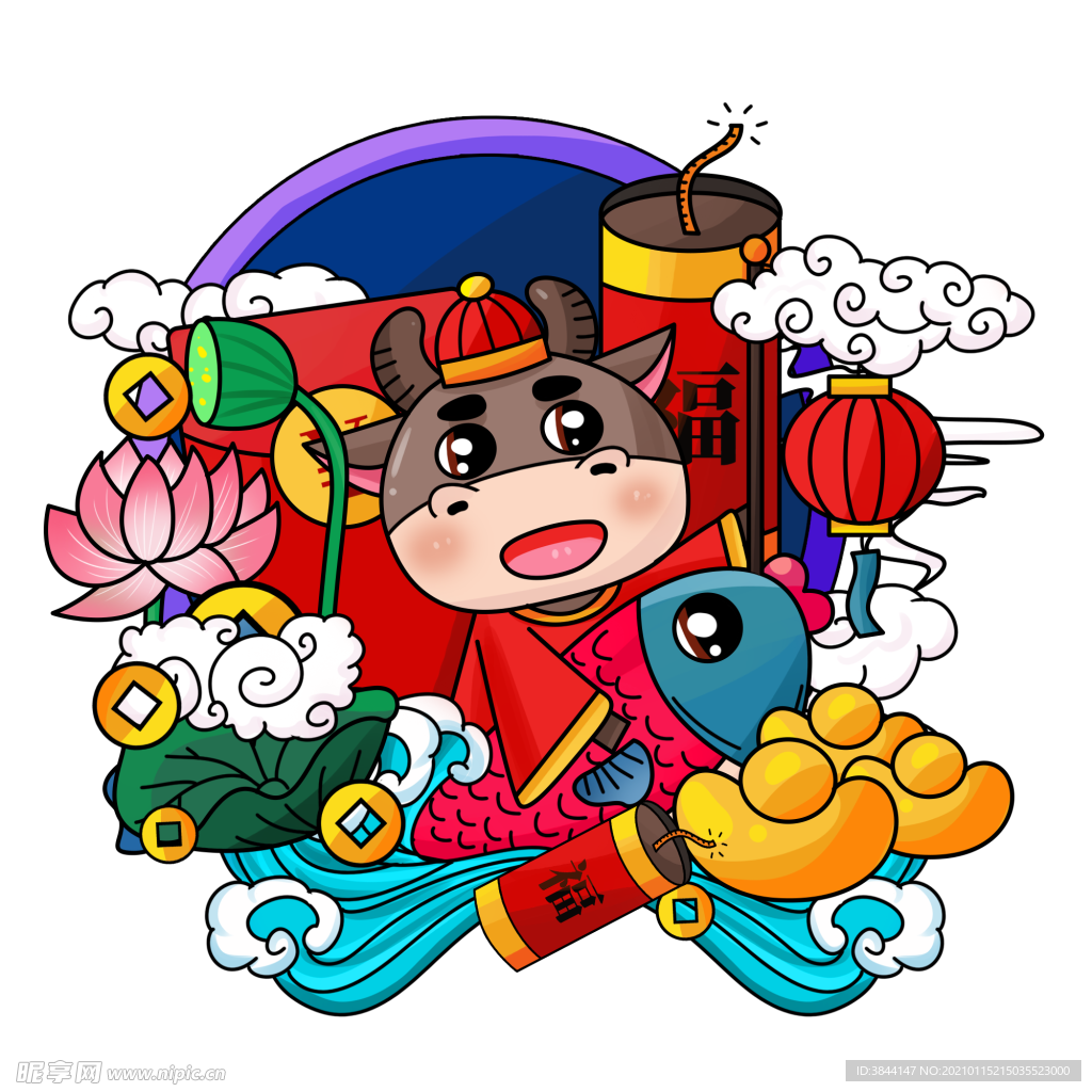 牛卡通形象 (132)