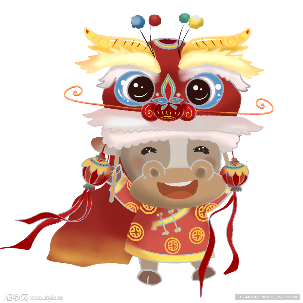 牛卡通形象 (233)