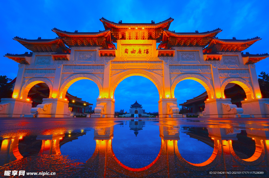 古风建筑 复古牌坊