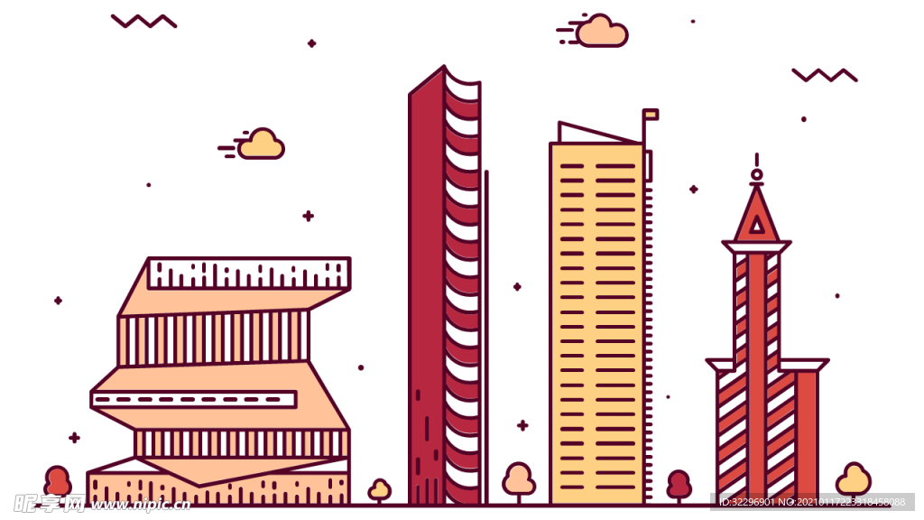 城市  地标 建筑素材