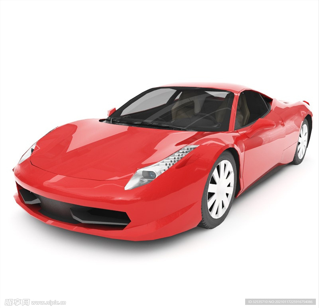 红色跑车模型