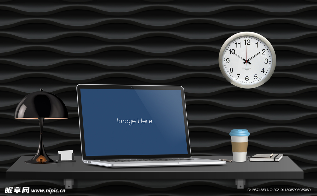 实用的笔记本电脑样机桌面