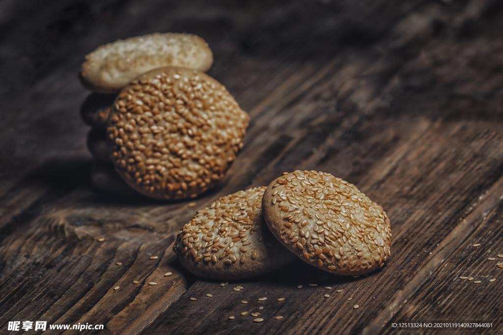 芝麻饼干