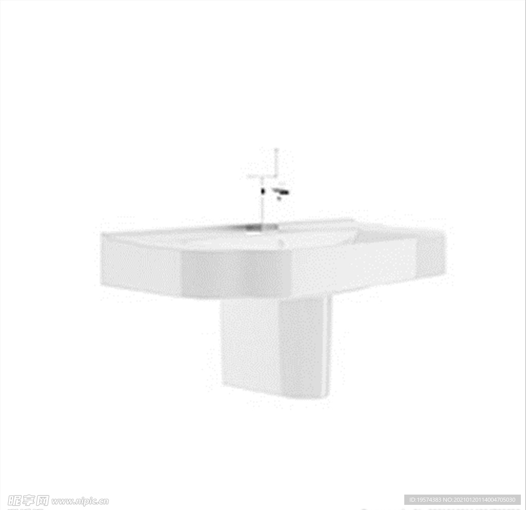 C4D模型洗漱池洗漱台