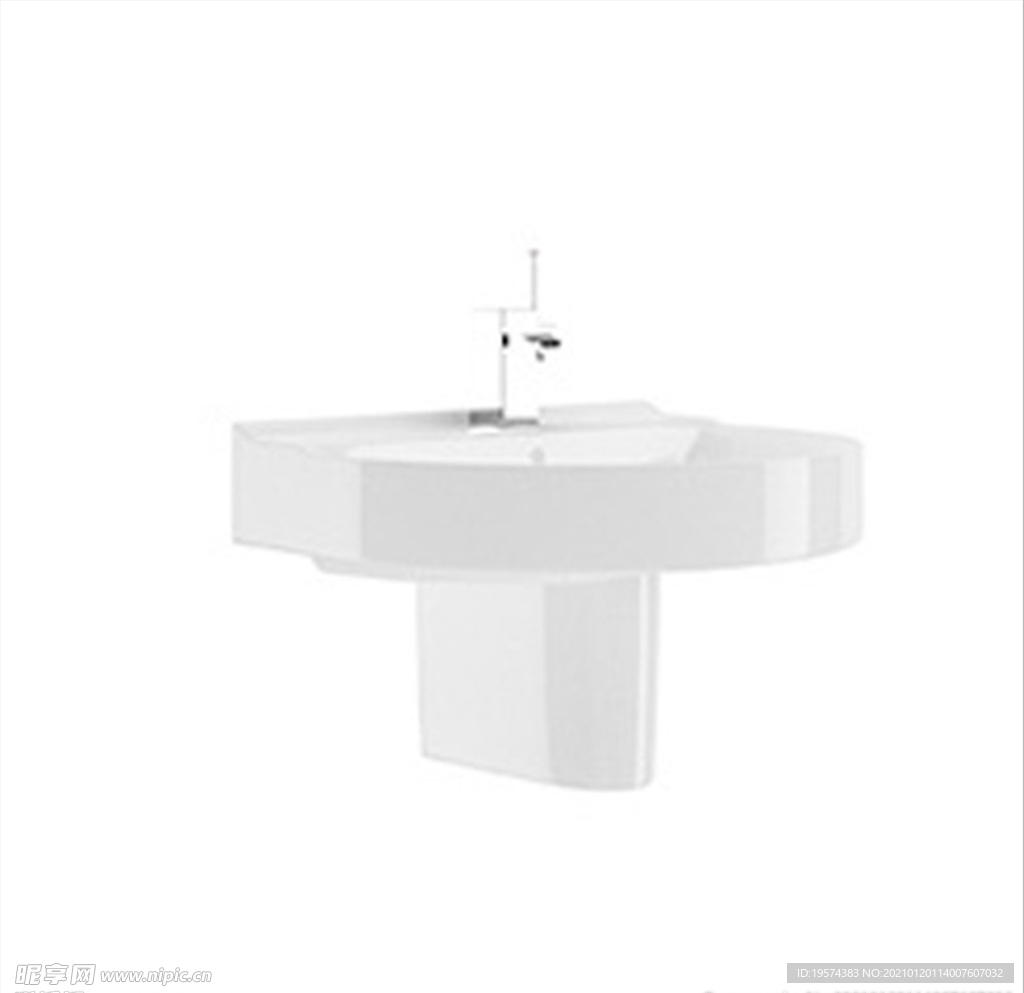 C4D模型洗漱池洗漱台