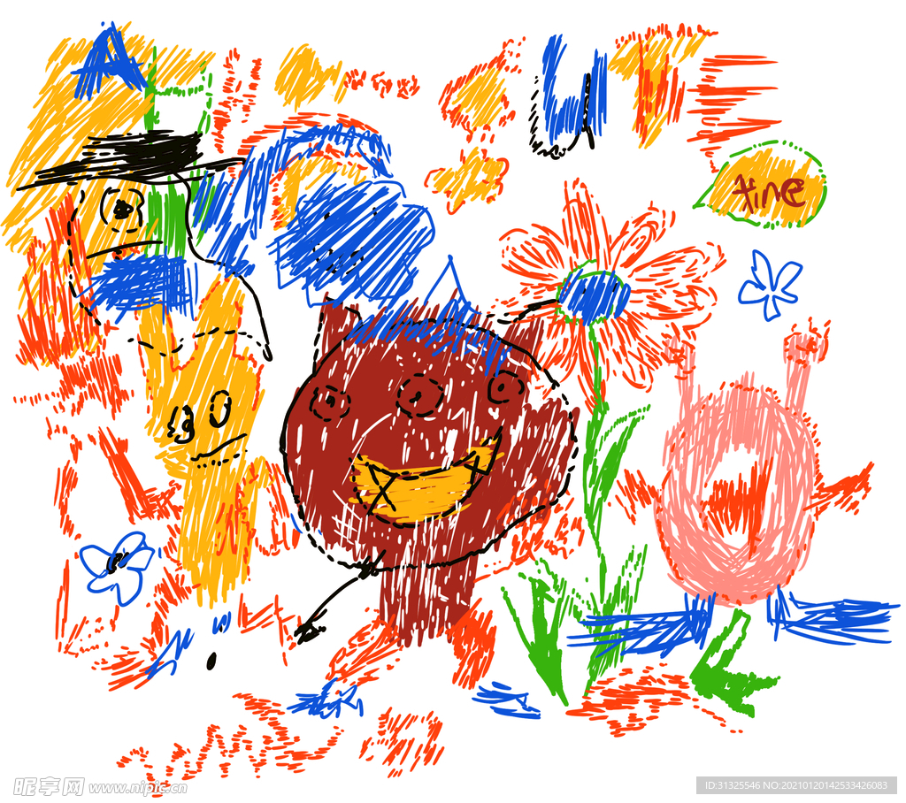 T恤 插画 猪  兔子 裁片