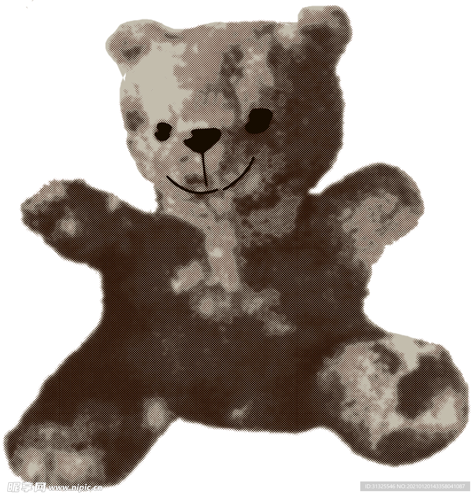 T恤  熊  可爱 裁片