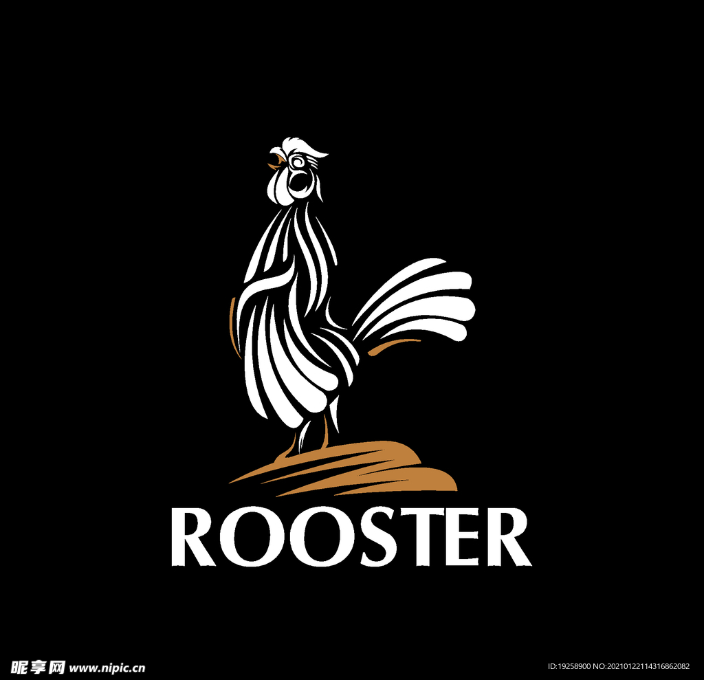 鸡logo 标志设计