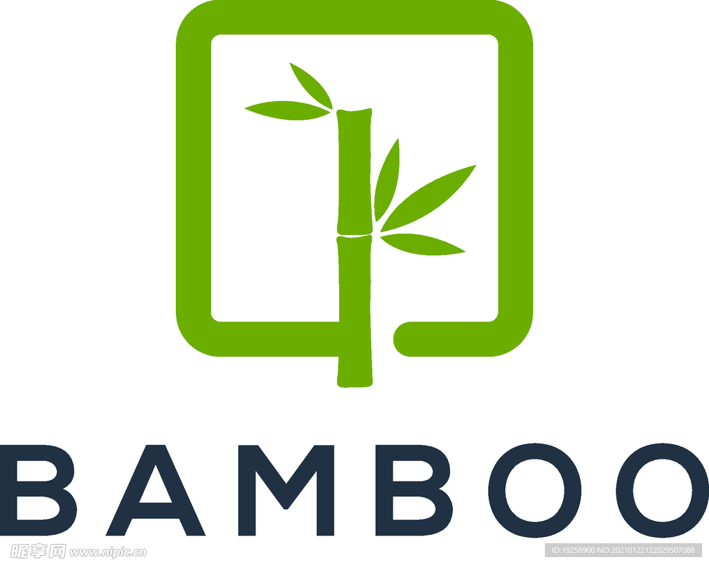竹制logo