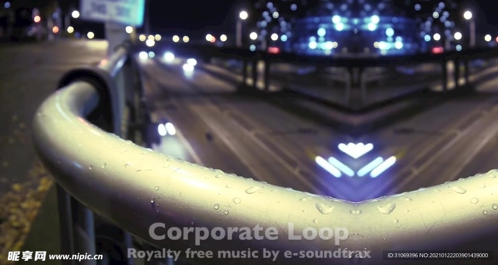 高清城市公路夜景穿梭车流