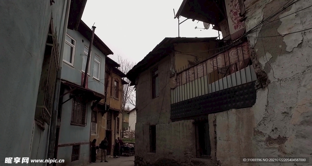 高清城市贫民窟街道视频