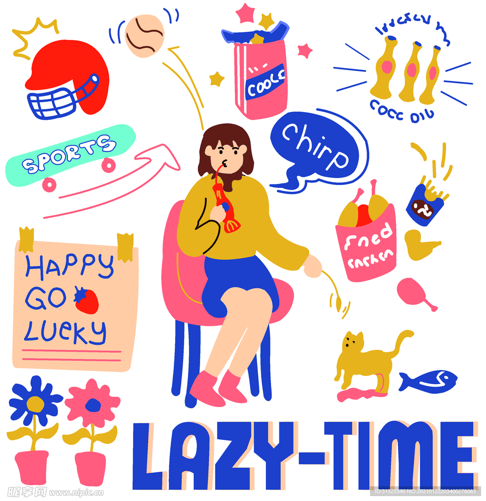 T恤  女孩  狗 花