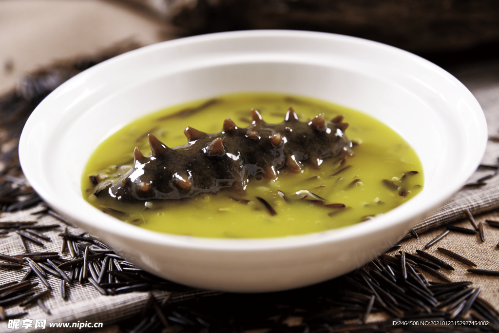 金汤野米焖辽参