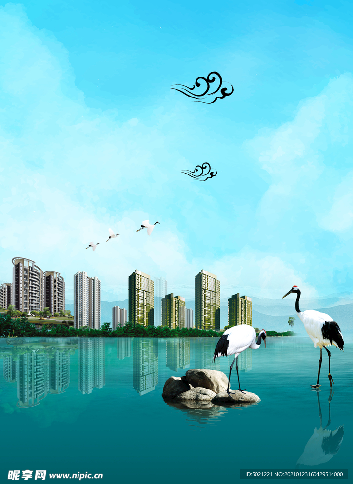 地产广告背景素材