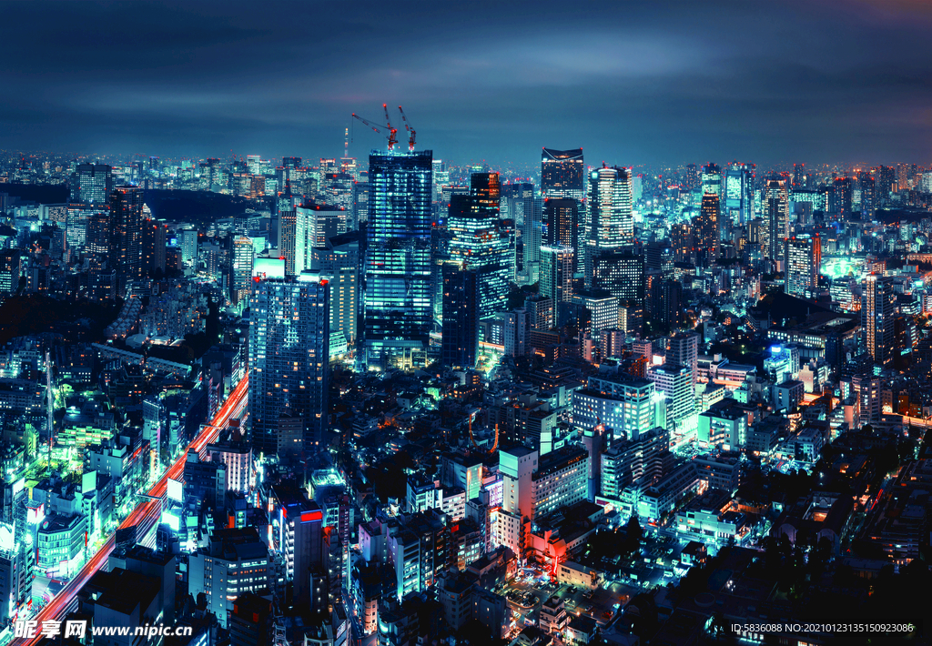 绚烂迷人的城市夜景