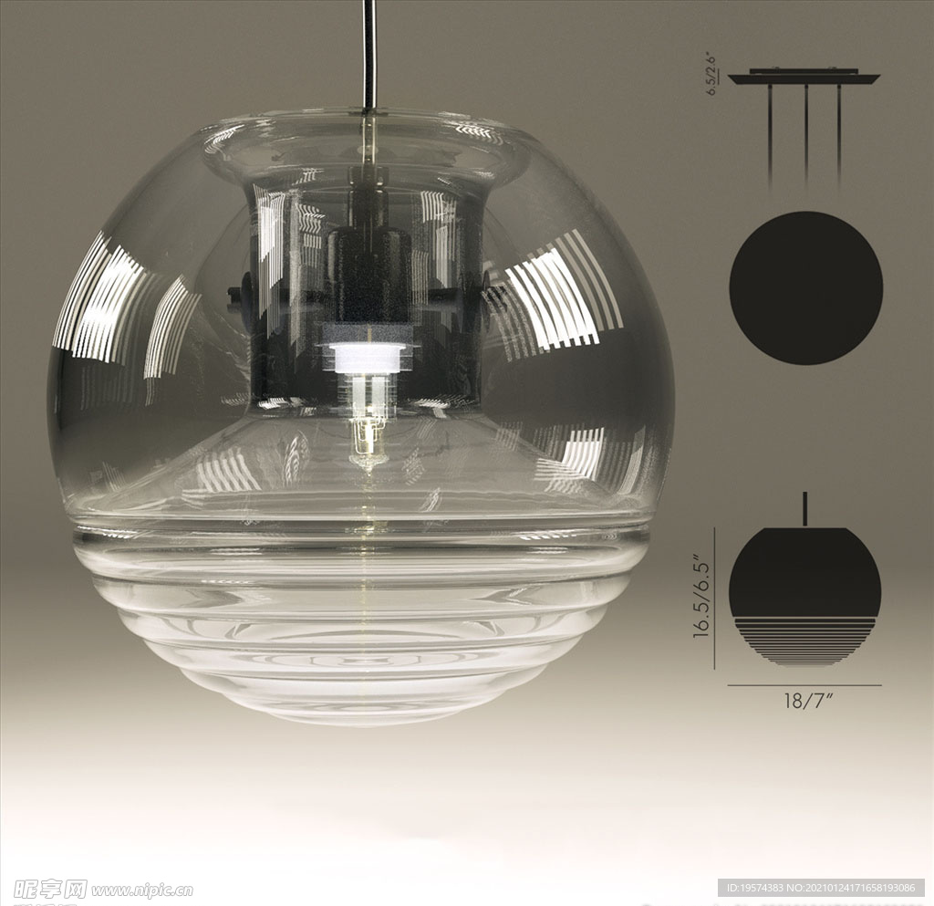 C4D 模型吊灯