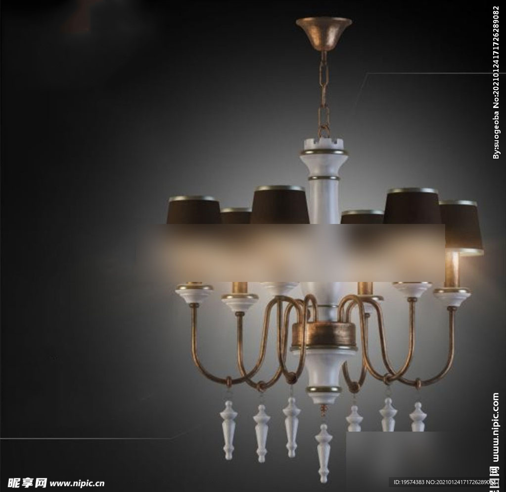 C4D 模型吊灯