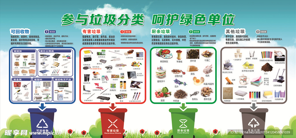 参与垃圾分类  呵护绿色单位