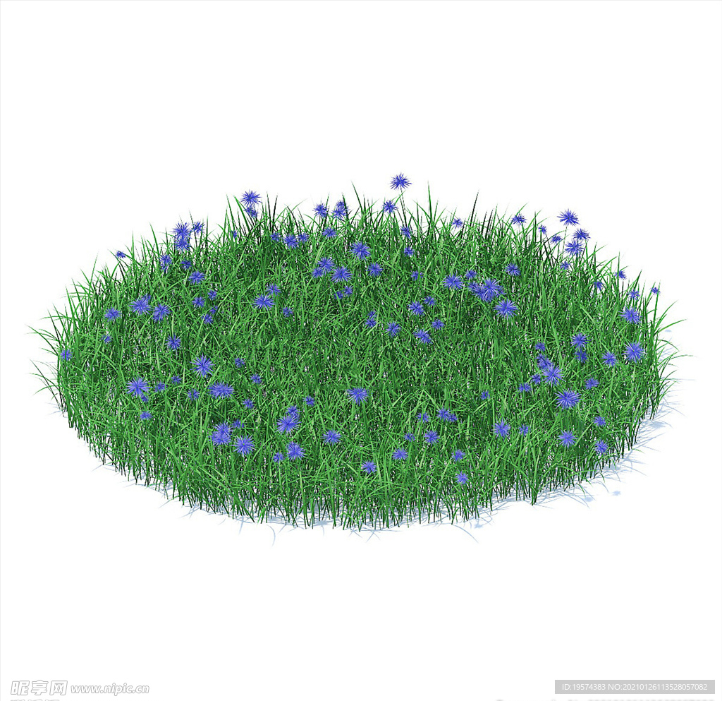 C4D模型 草地草坪