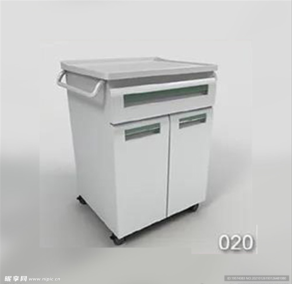 C4D模型 移动推车