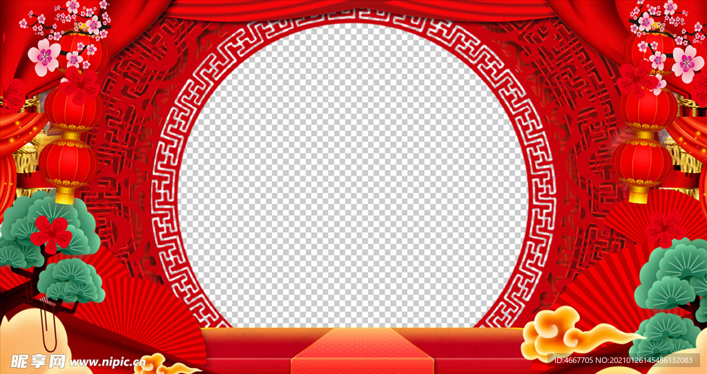 春节祝福视频  拜年视频边框