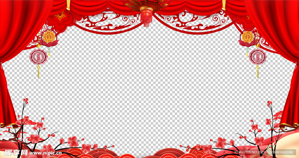 春节祝福视频  拜年视频边框