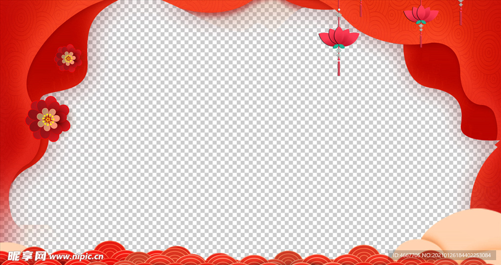 春节祝福视频  拜年视频边框