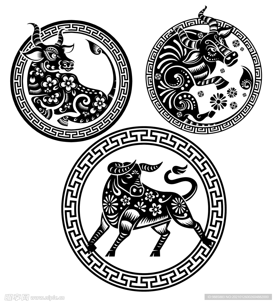 牛年剪纸