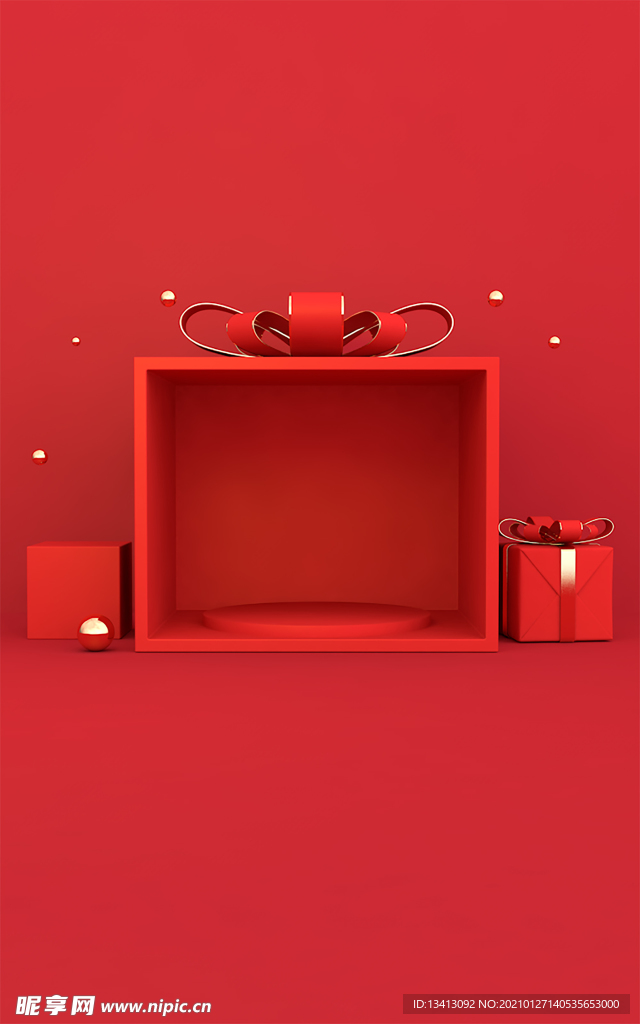 红色背景