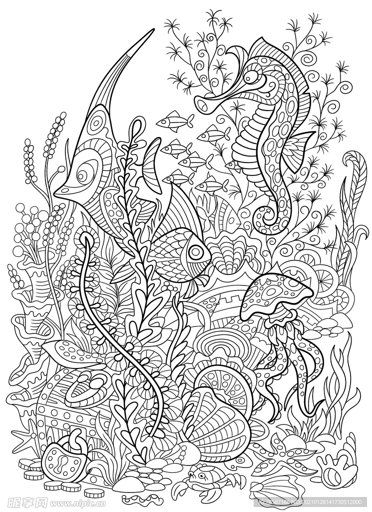 花卉线稿