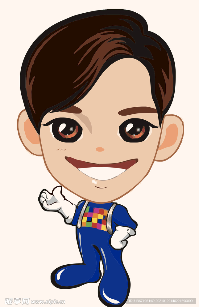 分层男图 随意上色