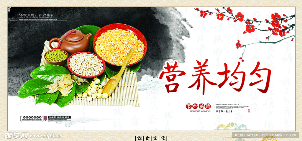 平衡饮食宣传海报