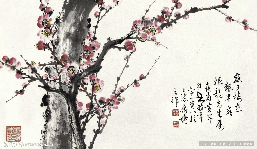 点点梅花报早春