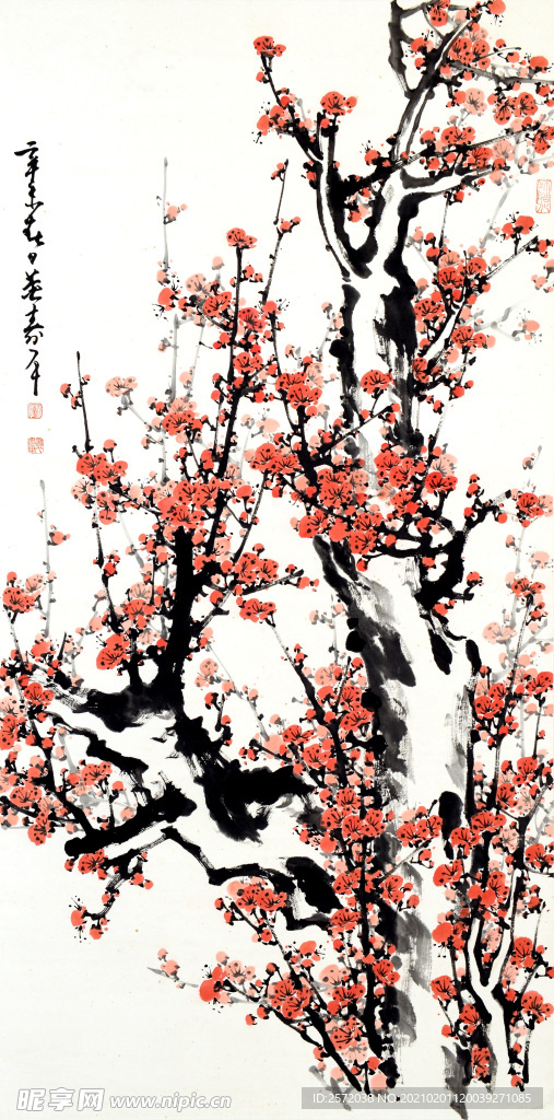 红梅报春