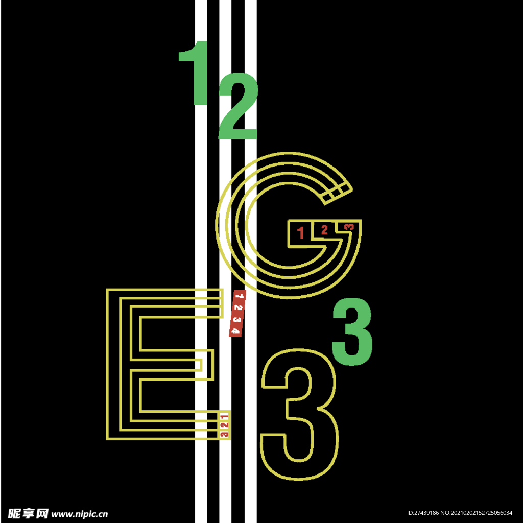 字母图案