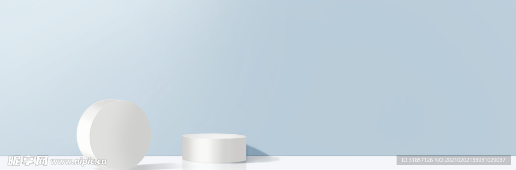 浅蓝色背景台
