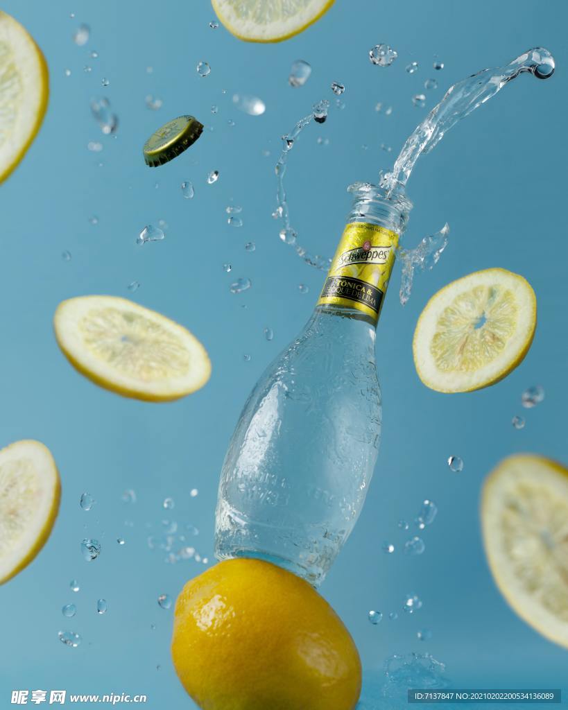 柠檬汽水广告