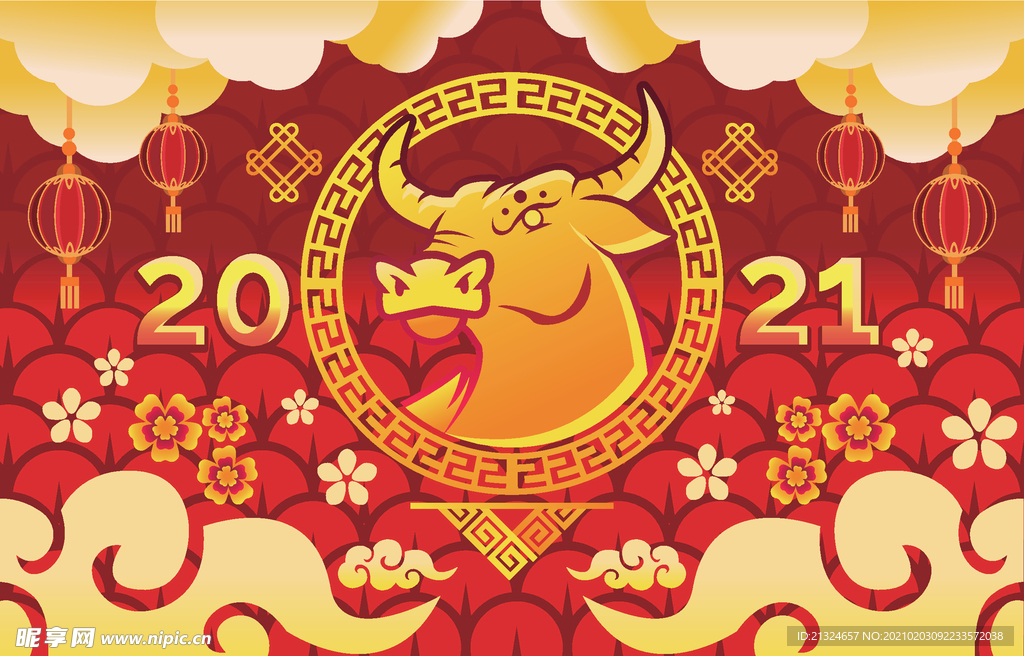 2021牛年海报