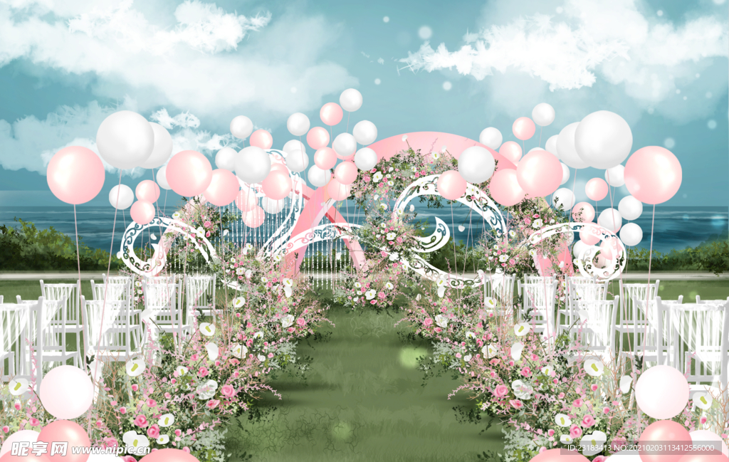 婚礼宴会主题背景