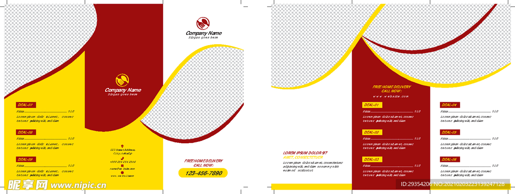 披萨美味披萨海报菜单宣传页图片