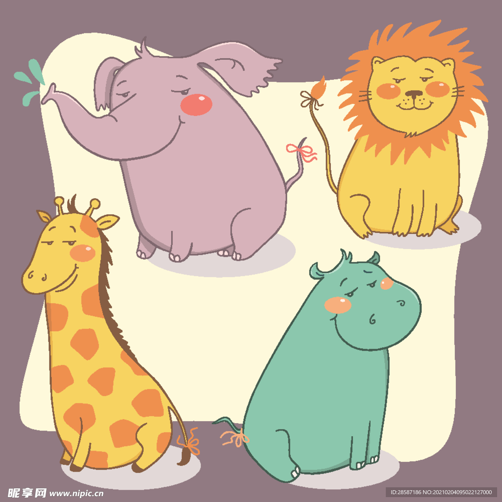 卡通动物