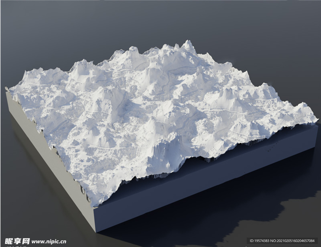 obj C4D模型 山