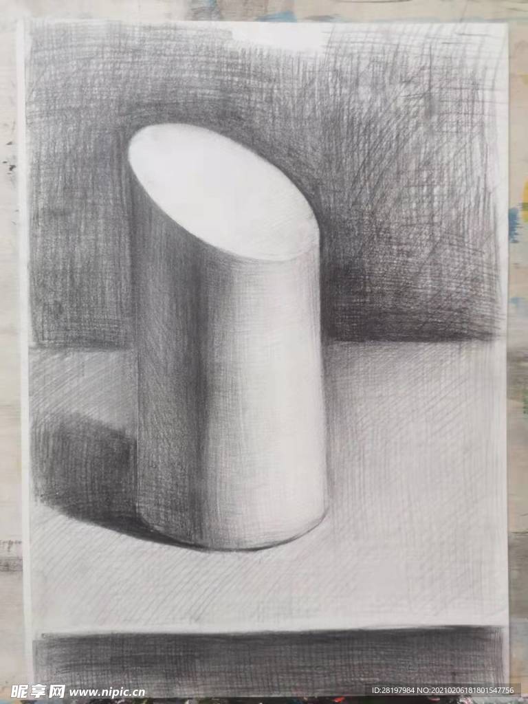 素描圆台