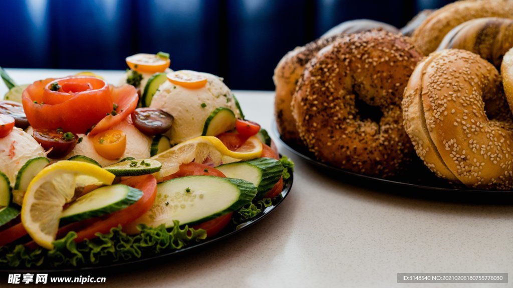 蔬菜冰激凌面包圈