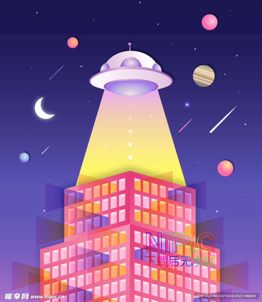 抽象海报ai模版